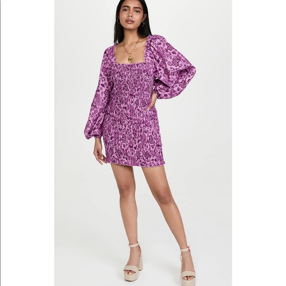 Free People Smock It To Me Minidress NWT! - Picture 4 of 13